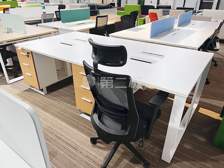 9成新带固定柜二手办公桌电脑桌职员桌子 1.2米尺寸