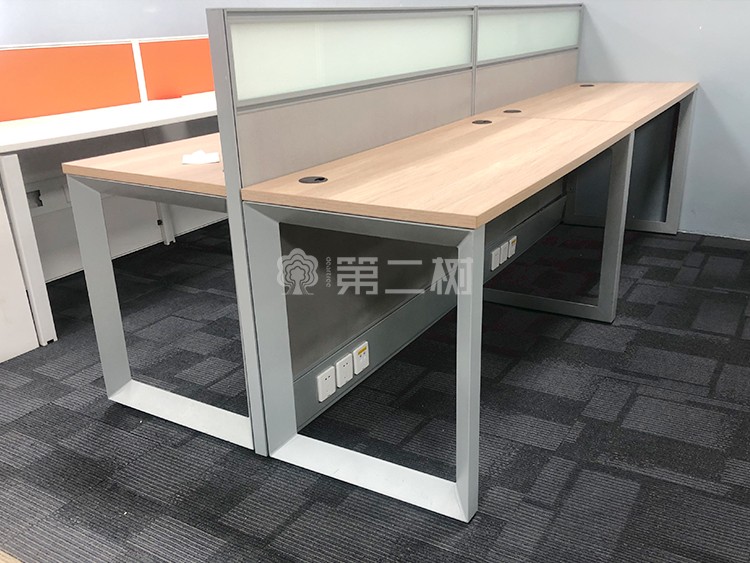 圣奥二手办公桌直条屏风工位电脑桌职员桌 2/4/6人位