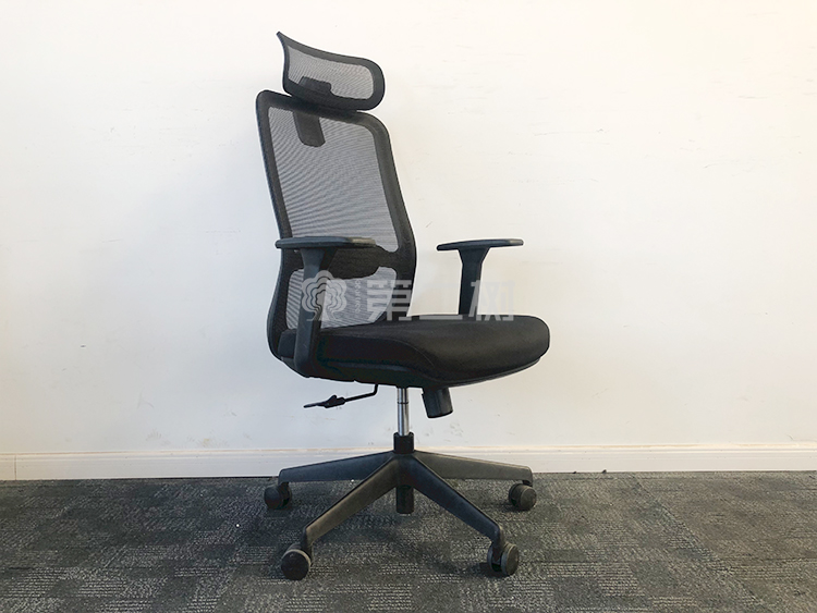 9成新欧林ONLEAD二手办公椅 带头枕网布电脑椅家用书房转椅