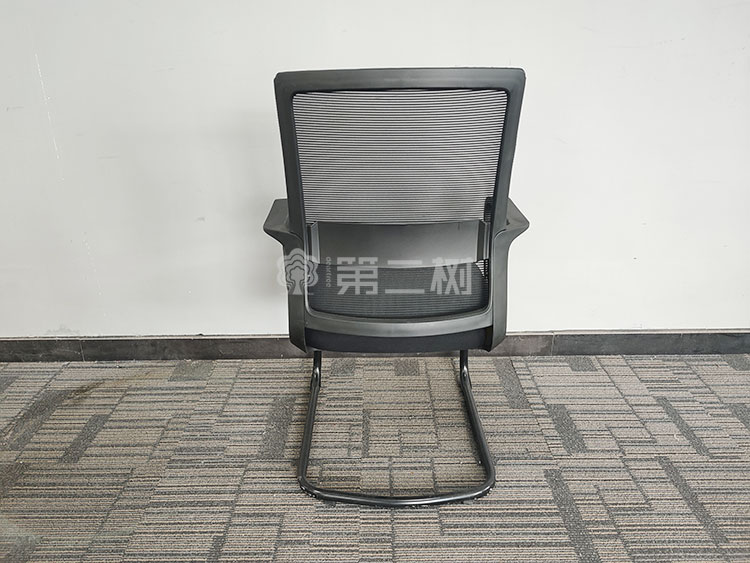 全新黑色弓形椅办公椅电脑桌舒适网布椅子会议培训椅
