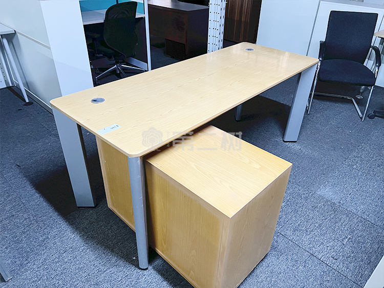 9成新震旦AURORA 二手经理桌老板桌行政主管桌L型办公桌