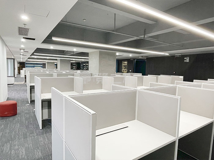 9成新诺伟二手高屏风工位直条办公桌电脑桌职员桌子