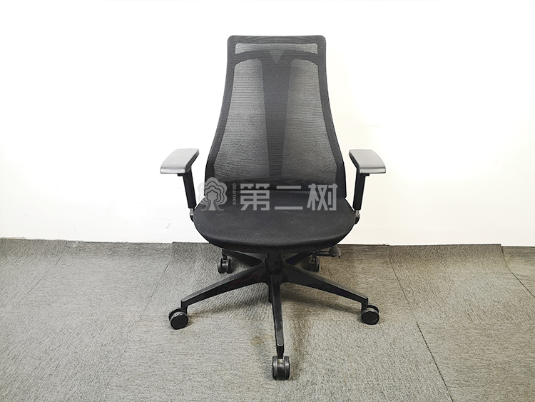9成新简约二手网布办公椅电脑椅黑色升降椅家用书房椅子