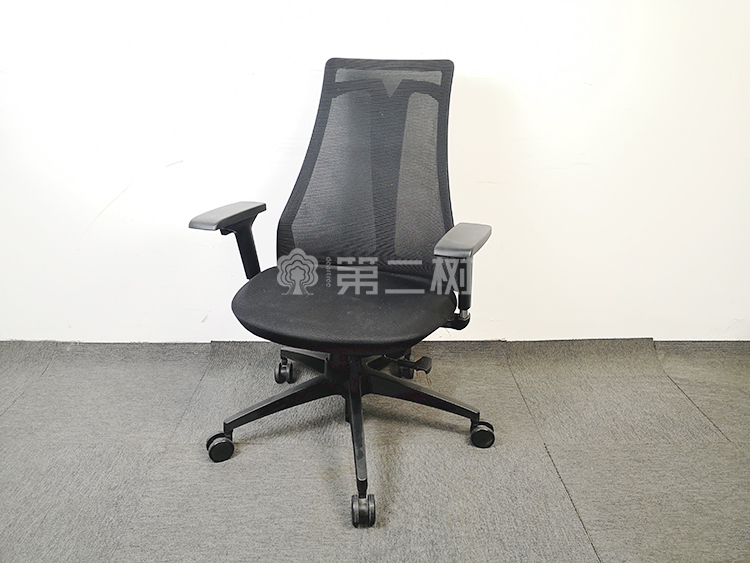 9成新简约二手网布办公椅电脑椅黑色升降椅家用书房椅子