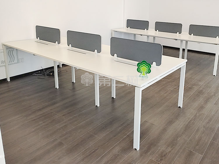 9成新开放式二手办公桌电脑桌职员直条桌子屏风工位 1米尺寸