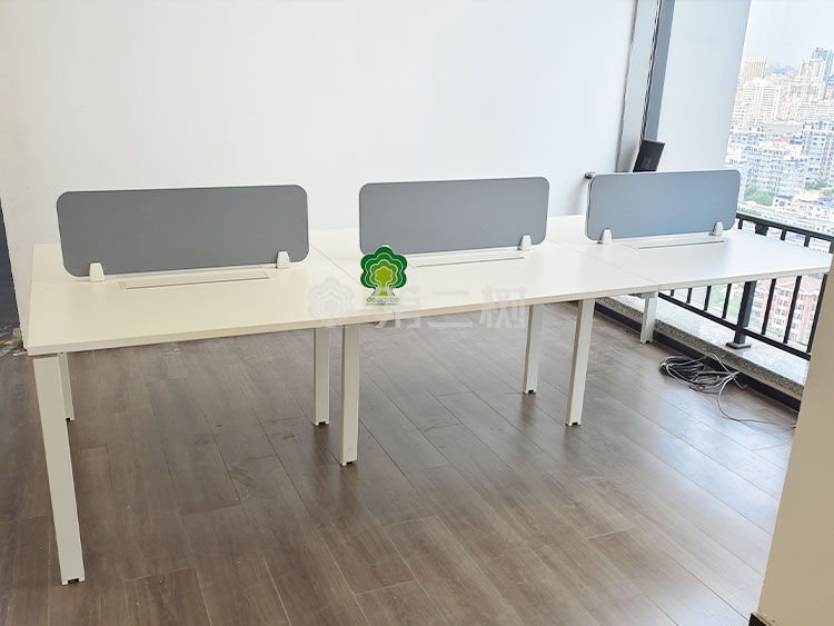 9成新开放式二手办公桌电脑桌职员直条桌子屏风工位 1米尺寸