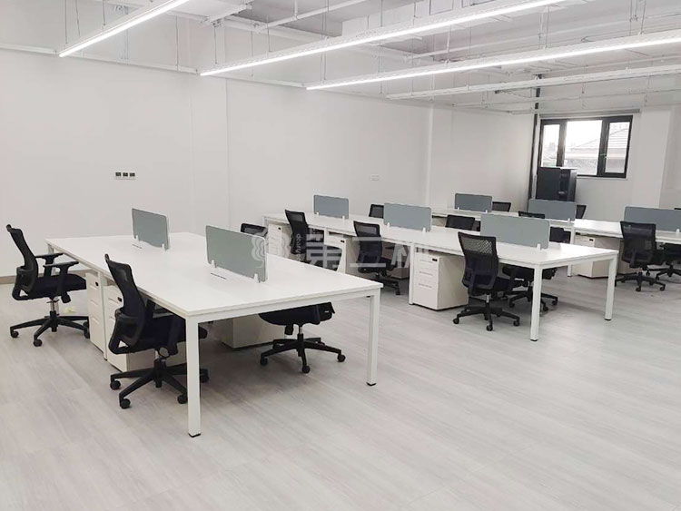 9成新开放式二手办公桌电脑桌职员直条桌子屏风工位 1米尺寸