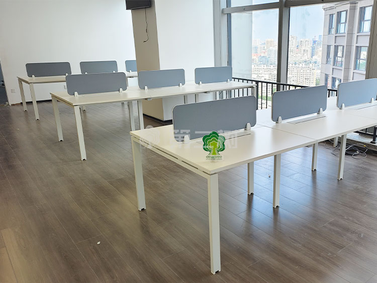 9成新开放式二手办公桌电脑桌职员直条桌子屏风工位 1米尺寸