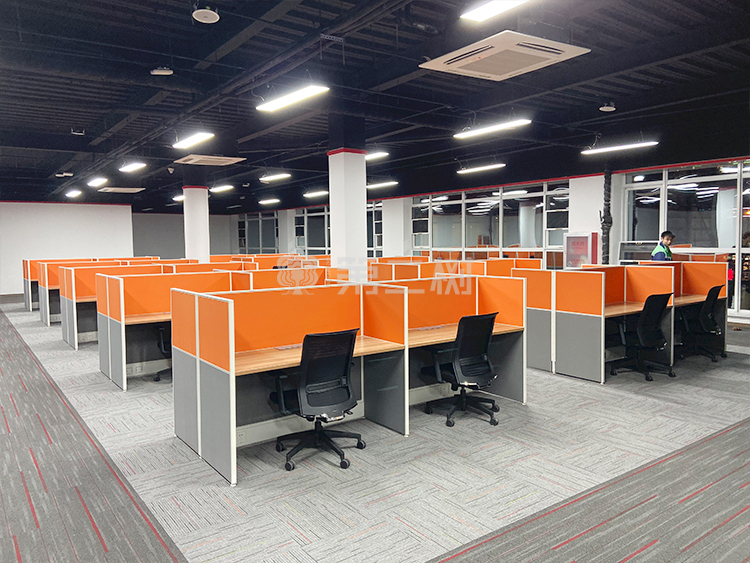 9成新美时Lamax二手直条工位 电脑桌职员桌 屏风卡座 4/6/8人位