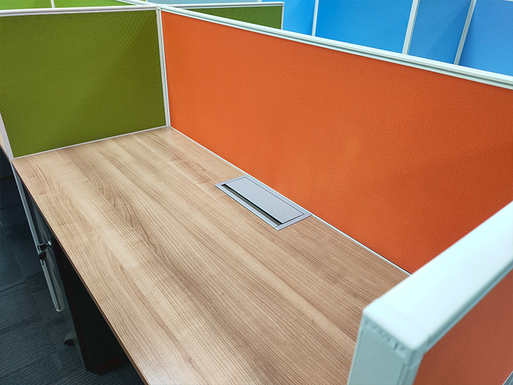 9成新美时Lamax二手直条工位 电脑桌职员桌 屏风卡座 4/6/8人位