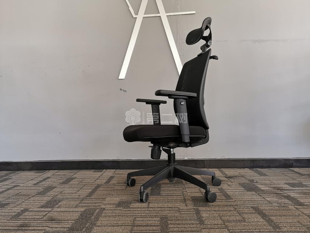 9成新玛祖铭立二手网布办公椅电脑椅职员椅子 带头枕