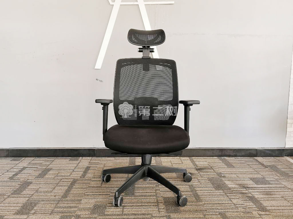 9成新玛祖铭立二手网布办公椅电脑椅职员椅子 带头枕