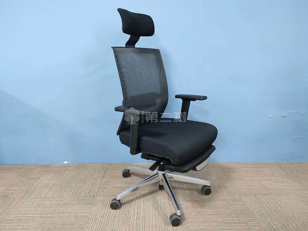 9成新玛祖铭立二手办公椅电脑椅员工职员升降椅 黑色网布座椅