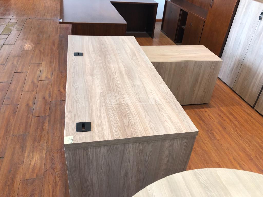 9成新二手班台老板桌L型经理桌办公桌电脑桌 带副柜