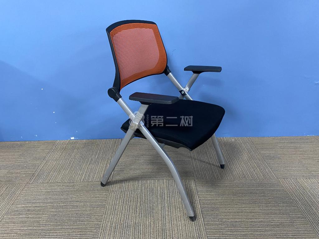 9成新简约二手折叠椅会议椅洽谈开会四脚椅子