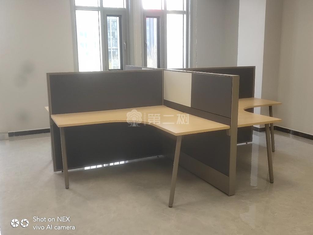 海沃氏Haworth二手办公桌L型屏风工位职员电脑桌