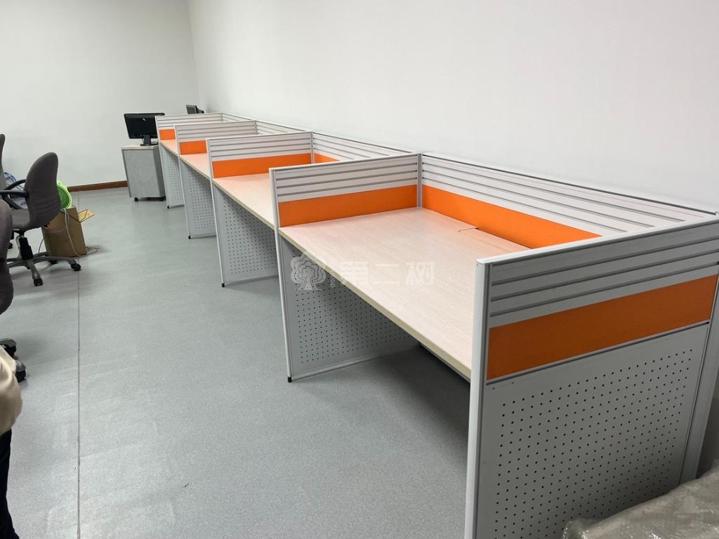 9成新百利文仪二手办公桌电脑桌职员桌子屏风工位