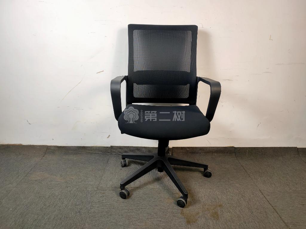 9成新国产品牌二手网布转椅办公椅电脑椅职员椅黑色