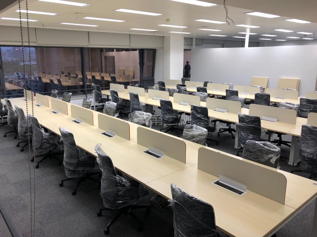 9成新Onlead/欧林二手开放式工位员工办公桌电脑桌职员长条桌子