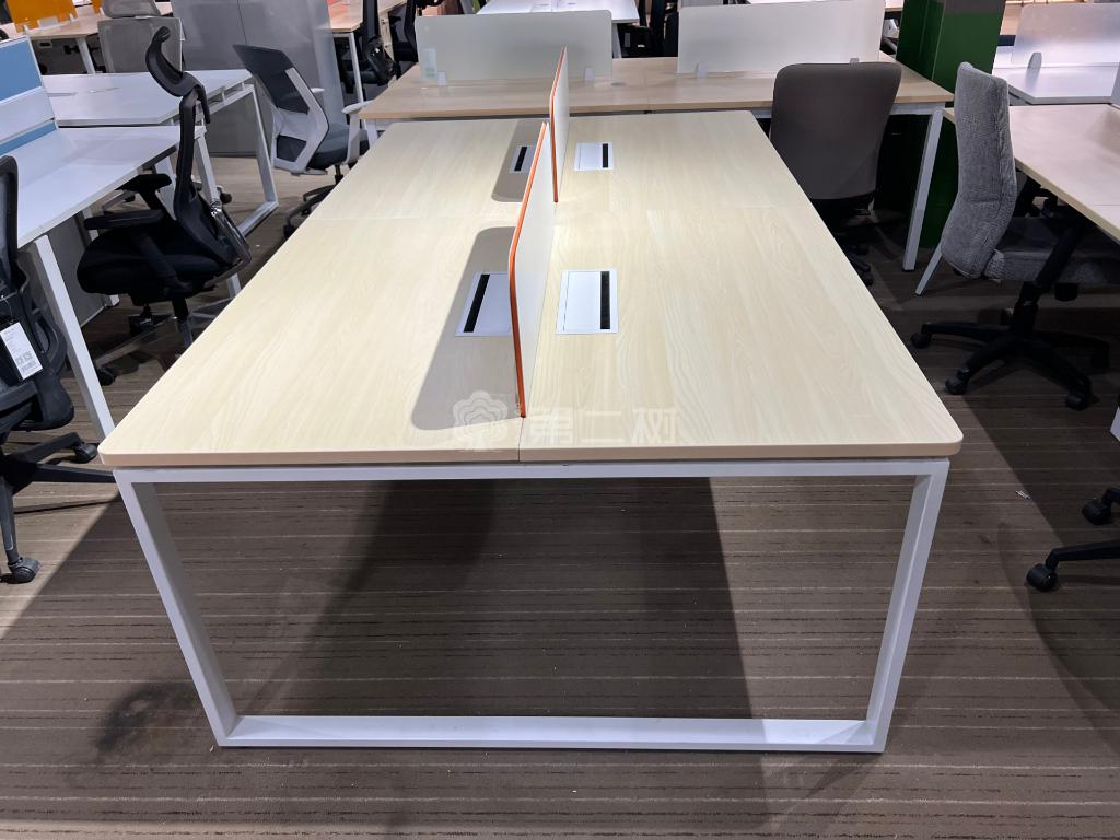 9成新Onlead/欧林二手开放式工位员工办公桌电脑桌职员长条桌子