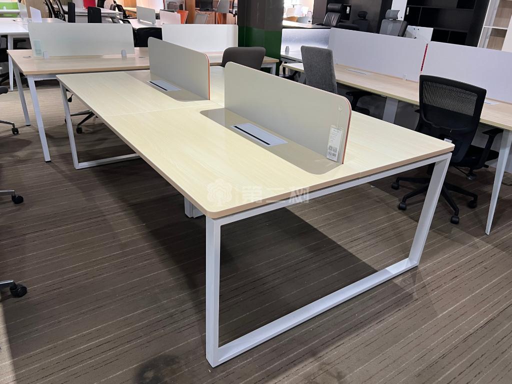 9成新Onlead/欧林二手开放式工位员工办公桌电脑桌职员长条桌子