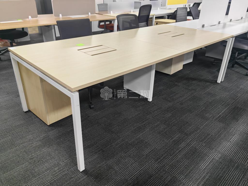 9成新Novah/诺梵二手开放式工位员工办公桌电脑桌直条桌子