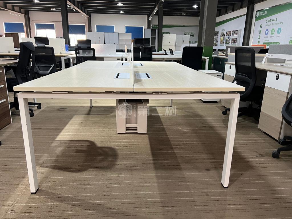 9成新欧林二手开放式工位员工办公桌电脑桌屏风卡座