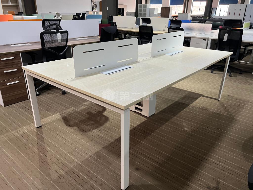 9成新欧林二手开放式工位员工办公桌电脑桌屏风卡座
