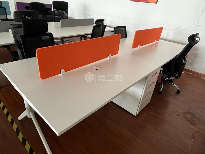 9成新国产品牌二手办公桌屏风工位电脑桌 带桌下固定柜