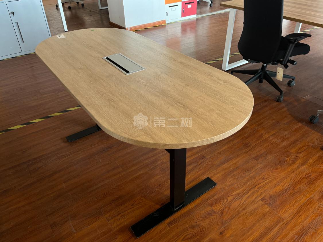 9成新国产二手会议桌椭圆形洽谈桌开会桌子