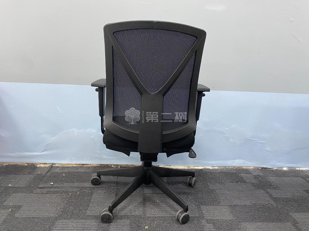 9成新黑色二手办公椅电脑椅职员座椅简约靠背椅子