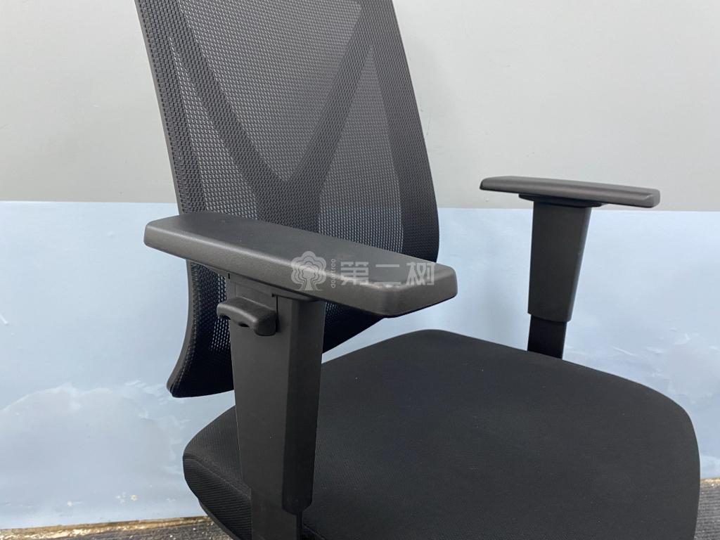 9成新黑色二手办公椅电脑椅职员座椅简约靠背椅子