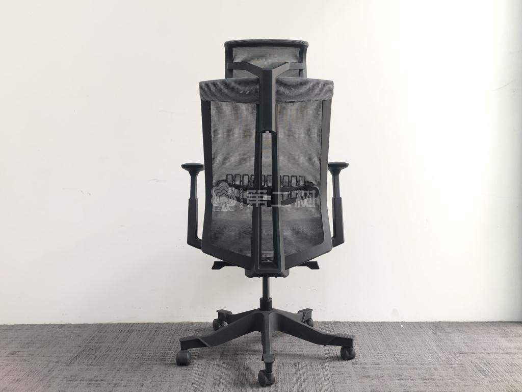 国产品牌二手网布办公椅电脑椅转椅职员椅子带头枕