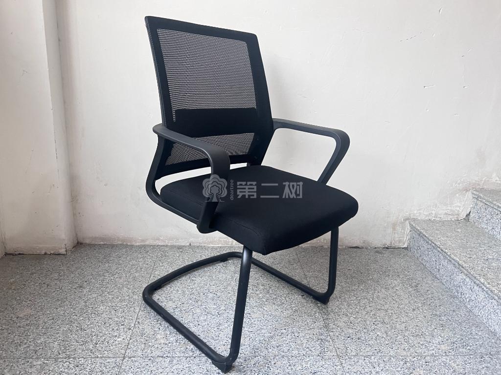 全新黑色简约办公椅电脑椅职员椅弓形椅会议椅