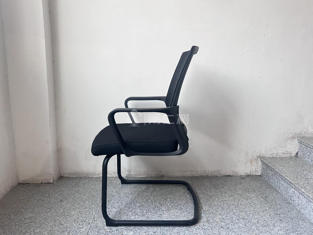 全新黑色简约办公椅电脑椅职员椅弓形椅会议椅
