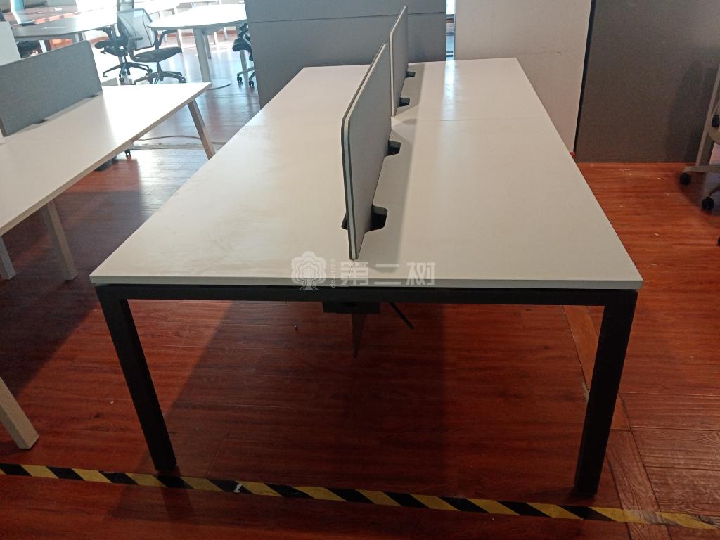 9成新品牌二手直条屏风工位员工办公桌开放式电脑桌职员桌子