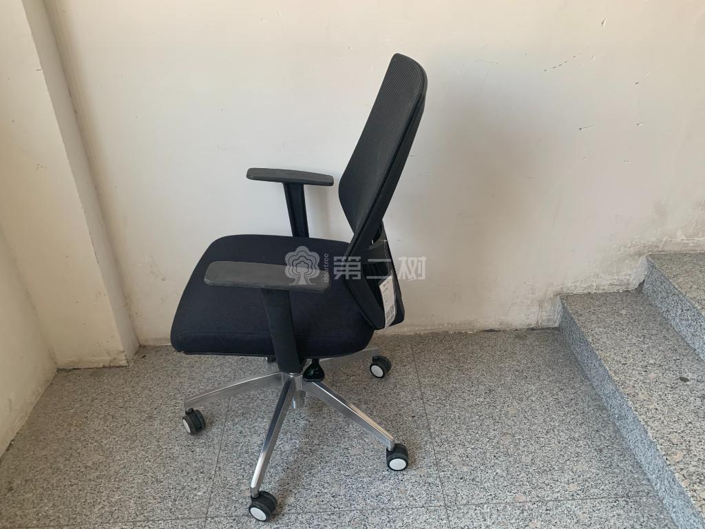 9成新国产二手办公椅网布电脑椅职员椅转椅黑色简约款
