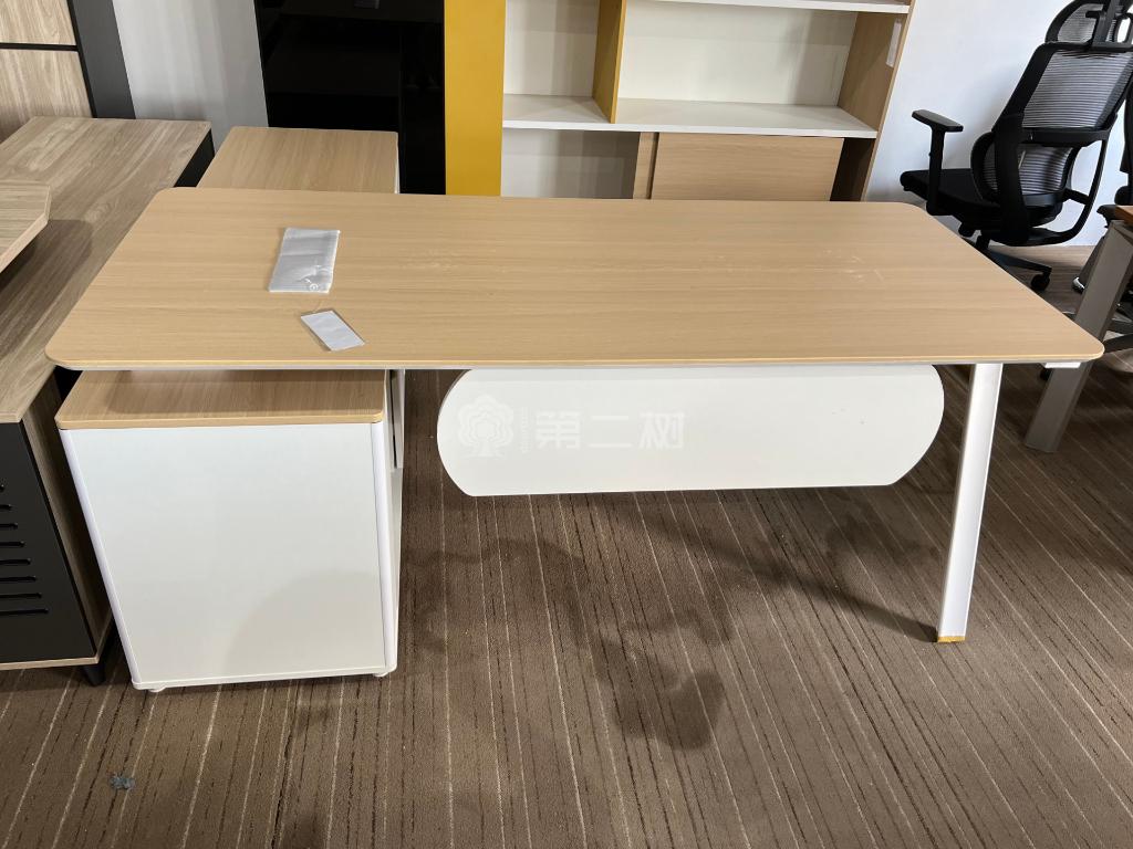 枫木色经理桌老板桌主管行政办公桌电脑桌子L型班台