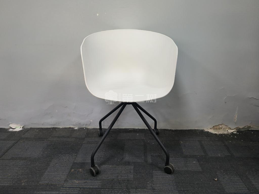 二手洽谈椅四脚椅休闲沙发椅可移动椅子接待椅