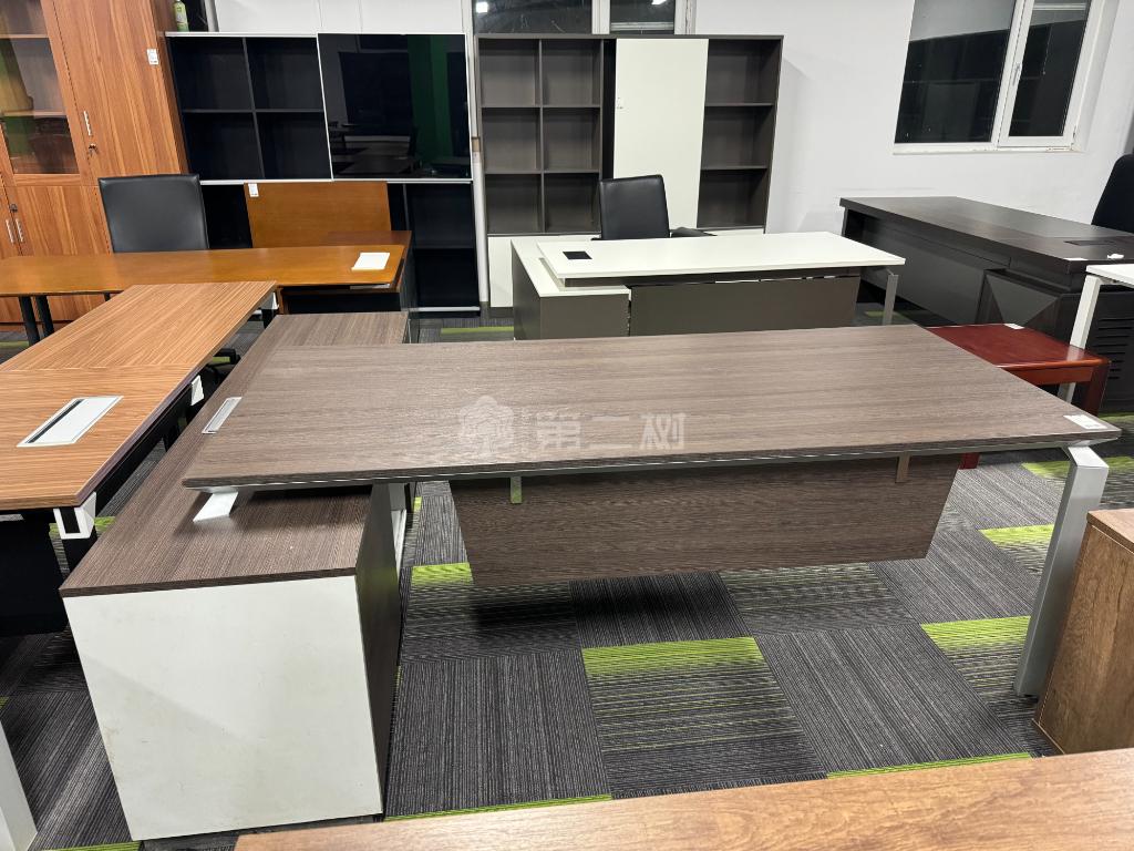 国林二手班台老板桌经理桌主管办公桌L型桌子