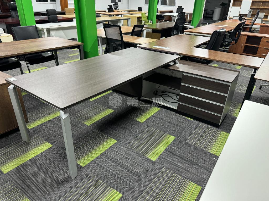 国林二手班台老板桌经理桌主管办公桌L型桌子