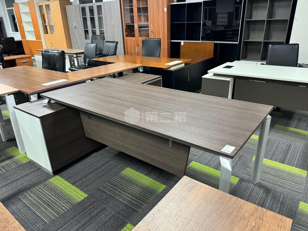 国林二手班台老板桌经理桌主管办公桌L型桌子