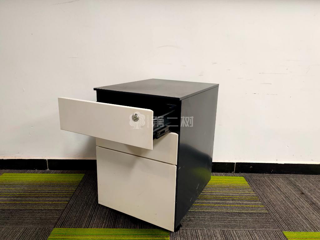 二手钢制小推柜文件柜可移动活动柜储物柜子