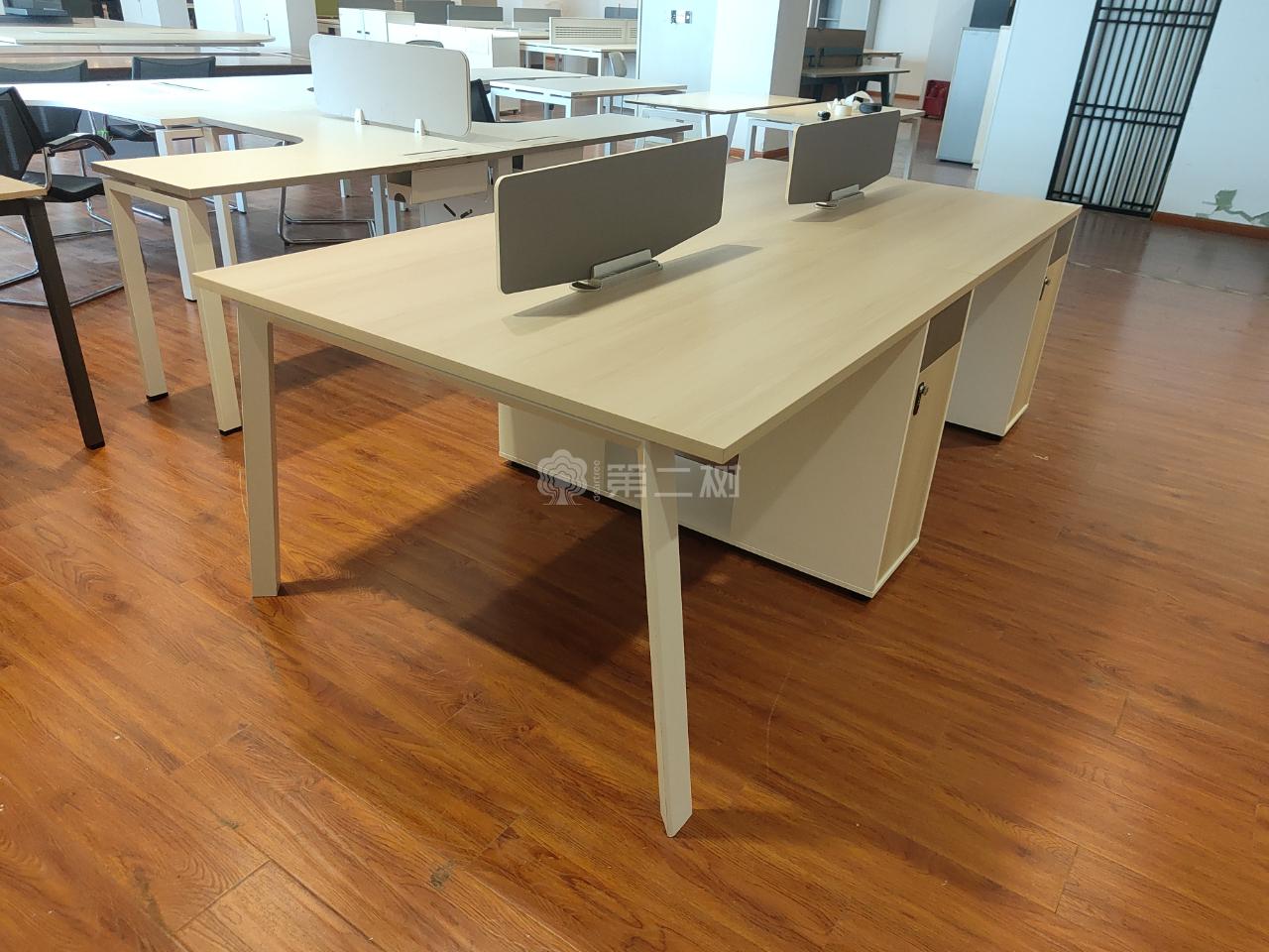 带固定柜员工办公桌电脑桌职员桌屏风工位卡位
