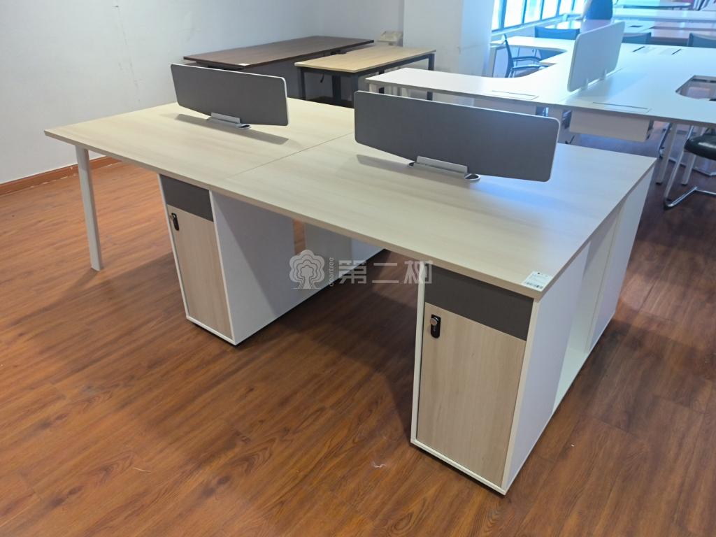 带固定柜员工办公桌电脑桌职员桌屏风工位卡位