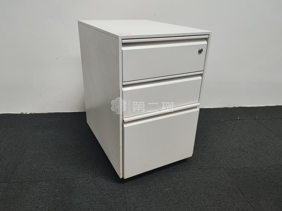 品牌二手活动柜钢制小推柜三抽可移动柜子桌下储物柜