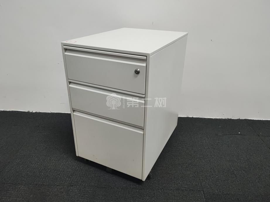 品牌二手活动柜钢制小推柜三抽可移动柜子桌下储物柜