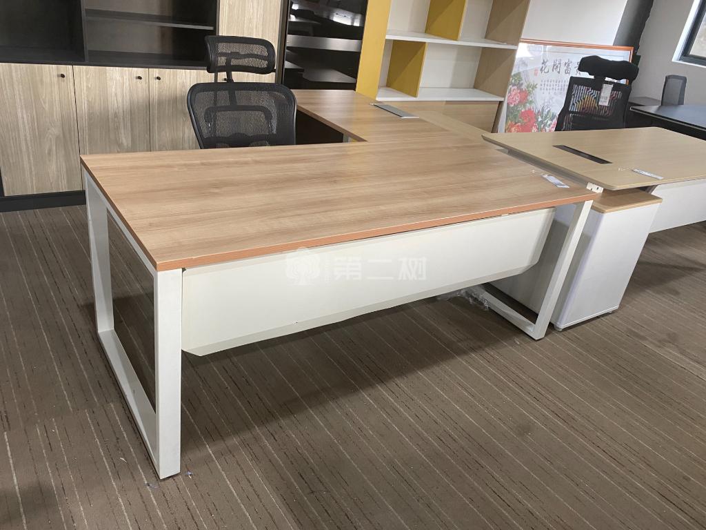 9成新美时Lamex二手班台老板桌经理桌L型办公桌电脑桌