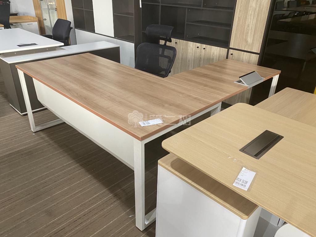 9成新美时Lamex二手班台老板桌经理桌L型办公桌电脑桌