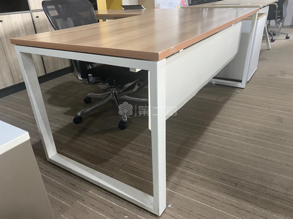 9成新美时Lamex二手班台老板桌经理桌L型办公桌电脑桌